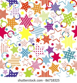 Background with stars and circles