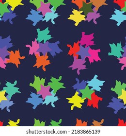 Background with stars. Colored simple pattern with geometric elements. Starry backdrop. Print for banners, flyers, posters, t-shirts and textiles. Greeting cards. Vintage and retro style