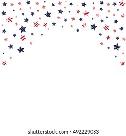 Background with stars decorated in the style of Flag of the United States