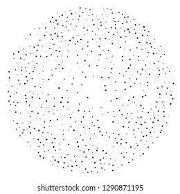 Background with stars of different scale, centered in the circle. Pattern to create holiday layouts, cards, Wallpapers. Vector illustration