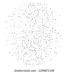 Background with stars of different scale, centered in the circle. Pattern to create holiday layouts, cards, Wallpapers. Vector illustration
