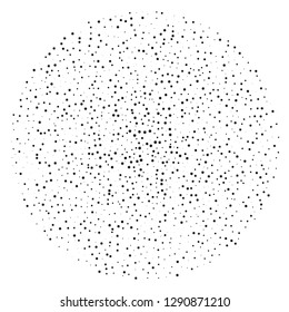 Background with stars of different scale, centered in the circle. Pattern to create holiday layouts, cards, Wallpapers. Vector illustration