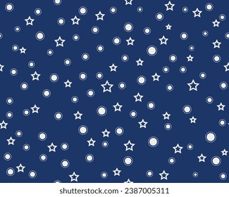 Background of stars and dots. For print, notebooks, pillows, textiles, cups, interior, stylish design.