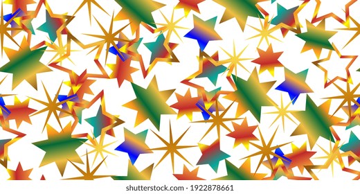 Fondo de las estrellas para el embalaje festivo. El fondo de las estrellas es fluido. Ilustración vectorial eps-10