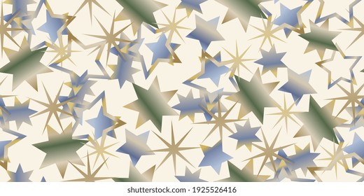 Fondo de las estrellas para el embalaje festivo. El fondo de las estrellas es fluido. Ilustración vectorial eps-10