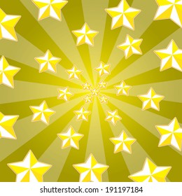 background with stars flying out