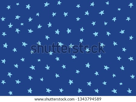 Background Stars Hand Drawn Style Kids Stock Vector Royalty Free