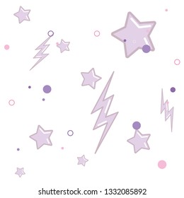 background stars. love hearts decoration.