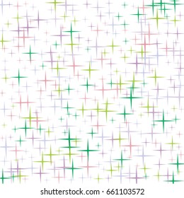 Background stars multicolored