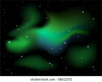 A background of stars and nebula in space