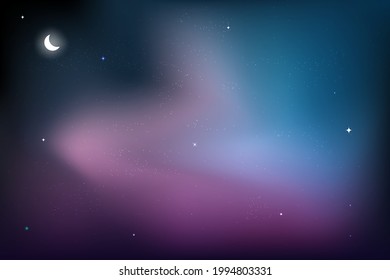 background with stars. Night shining starry sky. Space stars background, Abstract background. Vector EPS 10.