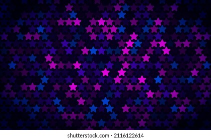 Background with stars for party flayer, invitation. Star pattern for night club, birthday. Vector backdrop