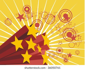 background with stars in vector format very easy to edit