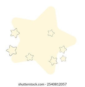 background stars vector hand drawn