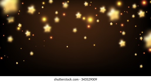 Background with stars. Vector paper illustration.