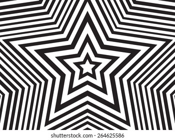 Background with stars.Black and white stars background.Abstract vector illustration. 