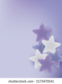 Hintergrund der sternförmigen Ballons