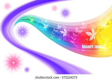 Background of star-shaped and wave of maple leaves
