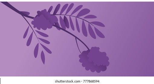 background of stems and leaves of a tree vector