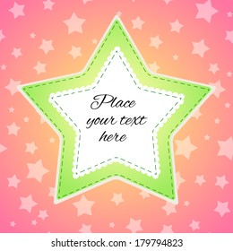 Background with stitched stars
