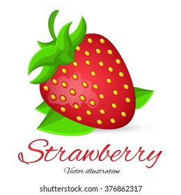 Background with strawberries.