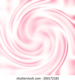 Background with strawberry or raspberry cream. Pink swirl texture