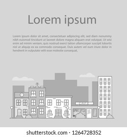 background with street an text for site