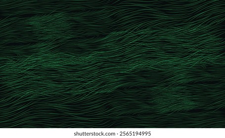 background striking pattern of textured  wavy lines on a black background. It creates a dynamic and visually captivating effect. It's like a mesmerizing dance of colors and shapes.