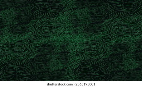 background striking pattern of textured  wavy lines on a black background. It creates a dynamic and visually captivating effect. It's like a mesmerizing dance of colors and shapes.