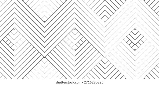 Plano de fundo listras chevron quadrado linha ziguezague padrão sem emenda abstrato vetor design.