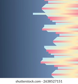 Background stripe gradient silhouette city building