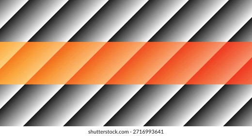 Gradiente diagonal laranja e cinza da linha de faixa do plano de fundo