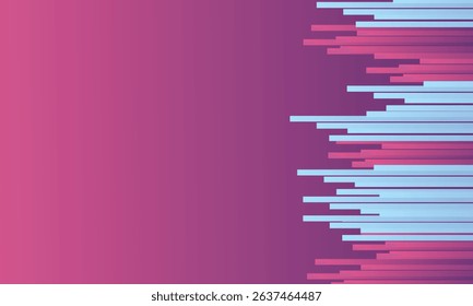 Background stripe line wavy up and down drop gradient color purple and blue
