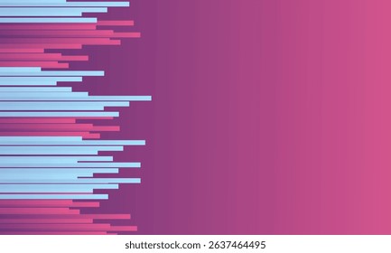 Background stripe line wavy up and down drop gradient color purple and blue
