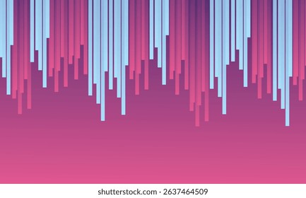 Background stripe line wavy up and down drop gradient color purple and blue