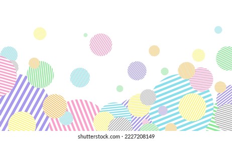 Background of striped circles gathered.