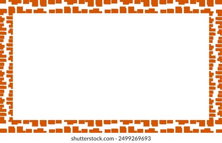 Hintergrund mit Streifen, orangefarbene braune Ziegelgrafik Rapport Line Pattern, Vollbild, Design für Präsentationsfolienvorlage