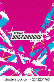 Background stripes for sports shirts, racing shirts, gaming shirts, running shirts, half tone grunge pink stripes.