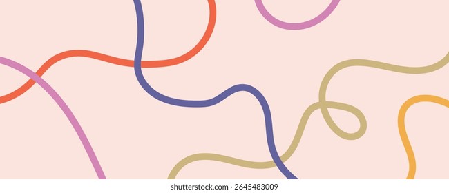 Background stroke or rope unique abstract with retro style