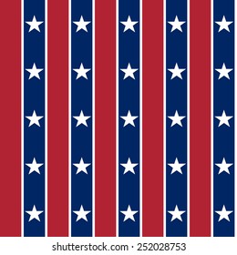 Background in the style of the American flag - vector illustration.