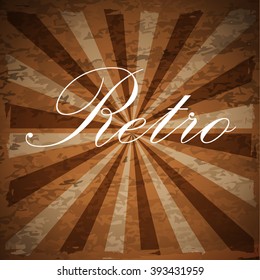 the background in the style of antiquity, in the form of sunlight, vector illustration