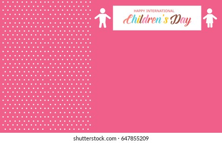 Background style childrens day card
