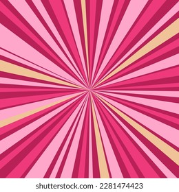 background in the style of comics, pop art. Vector banner for text. pink