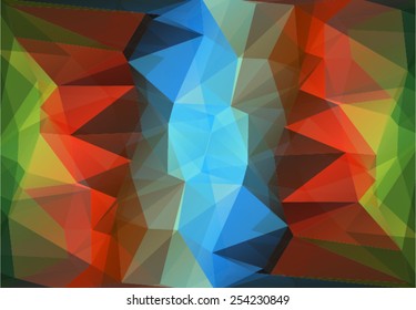 The background in the style of Cubism. Color Wallpapers