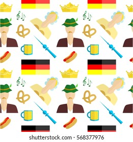 the background in the style of a flat design on the theme of germany.