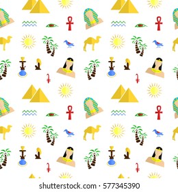 the background in the style of a flat design on the theme of egypt.
