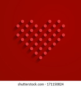 background with a style heart symbol
