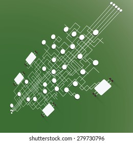Background style networks and chips