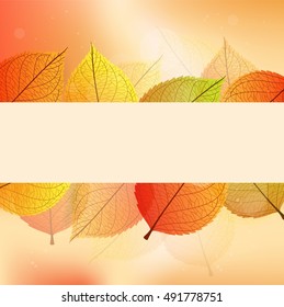 Background with stylize green leaves