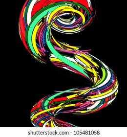 fondo con abstracción estilizada. Ilustración del vector